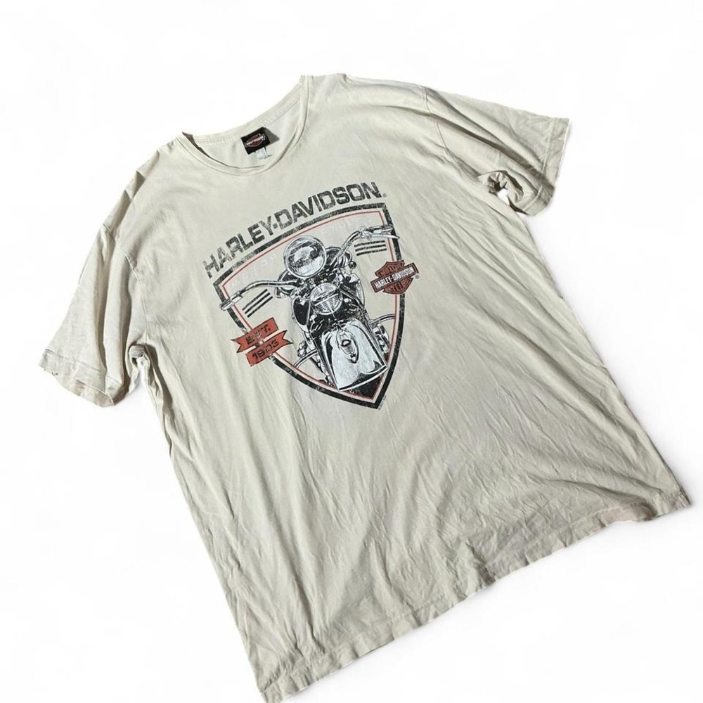 Harley-Davidson Four Corners Farmington NM Graphic T-Shirt Tan Mens 2XL‎ 2021